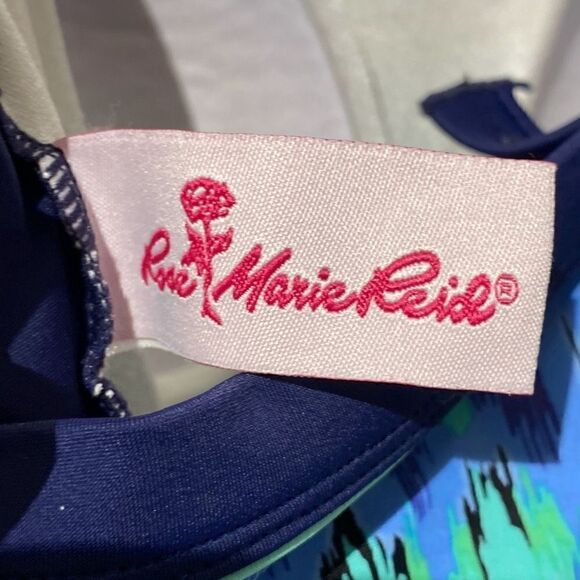 Rose Marie Reid Women's Sleeveless Swimwear Multi-Color Abstract One-Piece Large - Picture 6 of 6